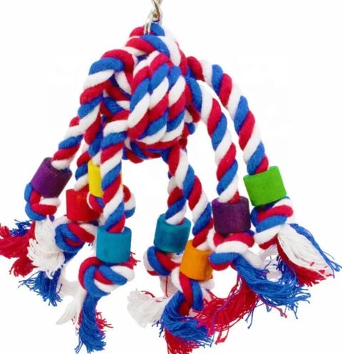 Hot Selling Parrot Interactive Toy Bird Rope Bird Chew Toy